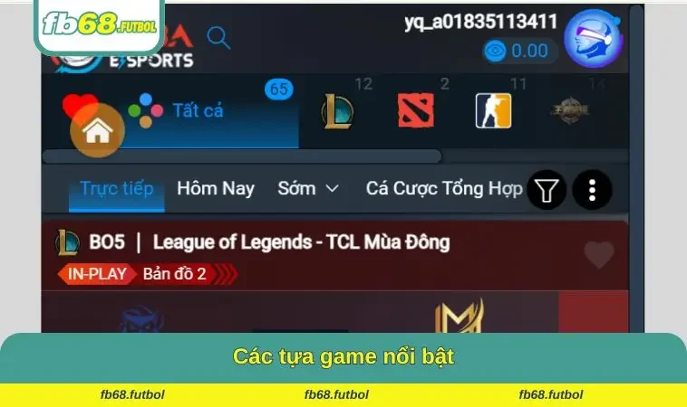 Các tựa game nổi bật