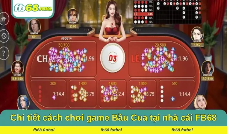 Chi tiết cách chơi game Bầu Cua tại nhà cái FB68