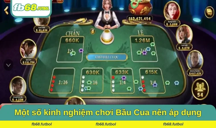 Một số kinh nghiệm chơi Bầu Cua nên áp dụng tại FB68