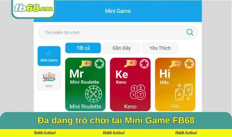 Đa dạng trò tại sảnh cược