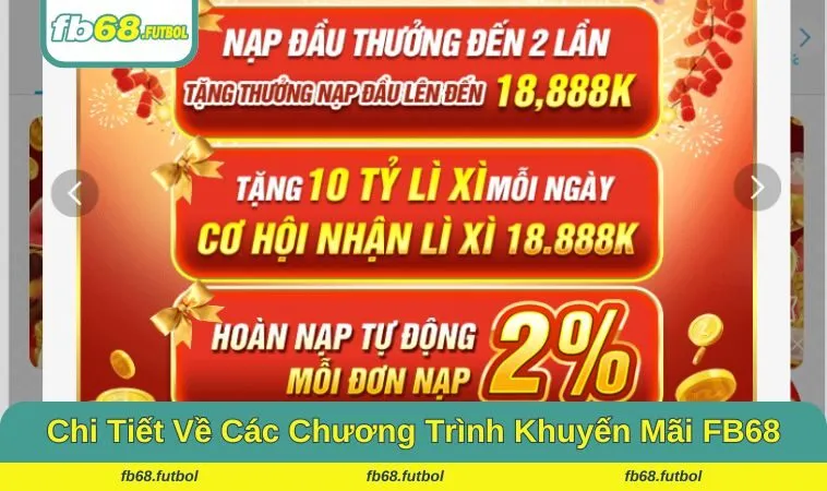 Với những người chơi lâu năm hay tân binh đều có thể tham gia ưu đãi FB68